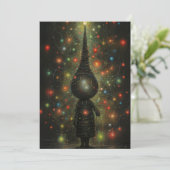 Einzigartige Weihnachtskarten - druckbare Weihnach Feiertagskarte (Stehend Vorderseite)