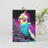 Einzigartige Weihnachtskarten Feiertagskarte (Stehend Vorderseite)