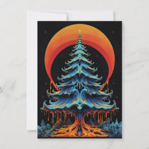 Einzigartige Weihnachtskarten Feiertagskarte