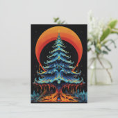 Einzigartige Weihnachtskarten Feiertagskarte (Stehend Vorderseite)
