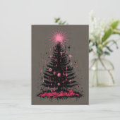 Einzigartige Weihnachtskarten Feiertagskarte (Stehend Vorderseite)