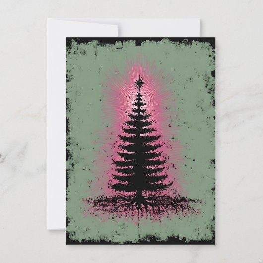 Einzigartige Weihnachtskarten Feiertagskarte (Vorderseite)