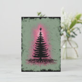 Einzigartige Weihnachtskarten Feiertagskarte (Stehend Vorderseite)