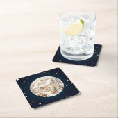 Einzigartige Weihnachtslandschaft Rechteckiger Pappuntersetzer (Vor Ort)