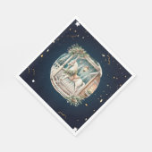 Einzigartige Weihnachtslandschaft Serviette (Ecke)