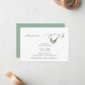 Einzigartige Weihnachtslieder-Party Einladungen (Vorderseite/Rückseite Beispiel)