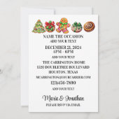 Einzigartige Weihnachtsmeisterserie der Ansammlung Einladung (Rückseite)