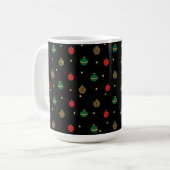 Einzigartige Weihnachtsschmuck Baubles Schwarzes M Kaffeetasse (Vorderseite Links)