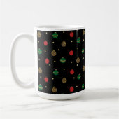 Einzigartige Weihnachtsschmuck Baubles Schwarzes M Kaffeetasse (Links)