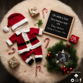 Einzigartige Weihnachtsschwangerschaftsankündigung Einladung