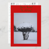 einzigartige Weihnachtsszene Einladung (Vorne/Hinten)