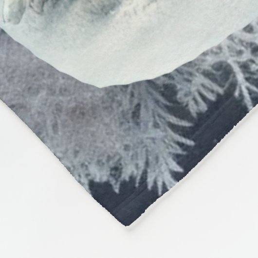 Einzigartige Weihnachtsszenerie Papier Teller Fleecedecke (Ecke)