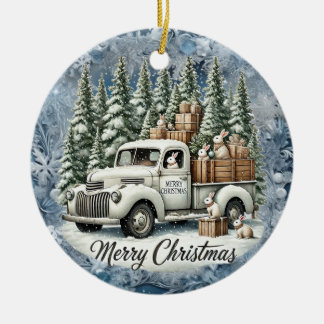 Einzigartige Weihnachtsszenerie Papier Teller Keramik Ornament