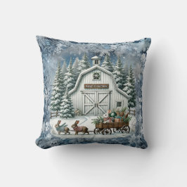 Einzigartige Weihnachtsszenerie Papier Teller Kissen