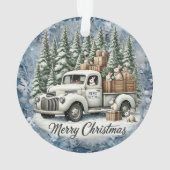 Einzigartige Weihnachtsszenerie Papier Teller Ornament (Rückseite)