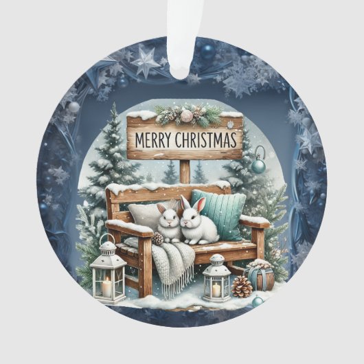 Einzigartige Weihnachtsszenerie Papier Teller Ornament (Vorderseite)