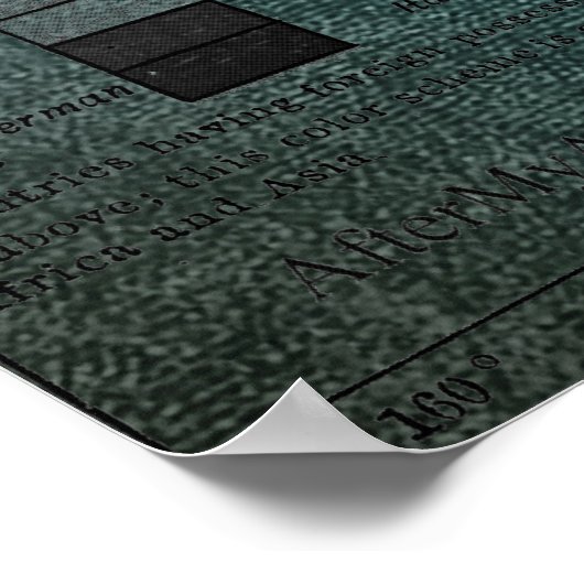 Einzigartige Weltkarte Poster (Ecke)