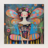 Einzigartige Whimsical Inspirational Fairy Doing Y Puzzle (Vertikal)