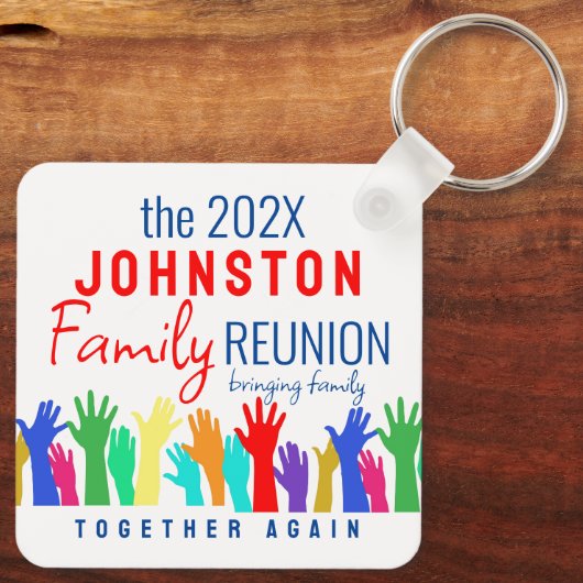 Einzigartige Wiedersehen-Ideen Schlüsselanhänger (Rückseite)