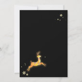 Einzigartige Winterrentiere Whimsical Wedding Einladung (Rückseite)