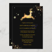 Einzigartige Winterrentiere Whimsical Wedding Einladung (Vorne/Hinten)