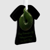 Einzigartige Xmas New Zealand Greenstone Dekoratio Ornament (Vorderseite)