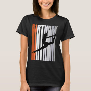 Einzigartige Yellow Retro Dance Dancer Teenager T-Shirt