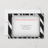 Einzigartige Zebra-Karte drucken "Danke!" Dankeskarte (Rückseite)