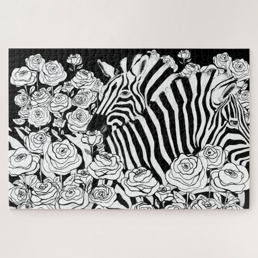 Einzigartige Zebras Puzzle (Horizontal)