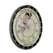 Einzigartige Zeit für den Junggeselinnen-Abschied Dartscheibe (Vorderseite Links)