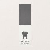 Einzigartige, zeitgenössische Niedliche Zahnarztbe Visitenkarten (Außenseite Aufgefaltet)