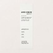 Einzigartige, zeitgenössische Niedliche Zahnarztbe Visitenkarten (Innenseite Aufgefaltet)