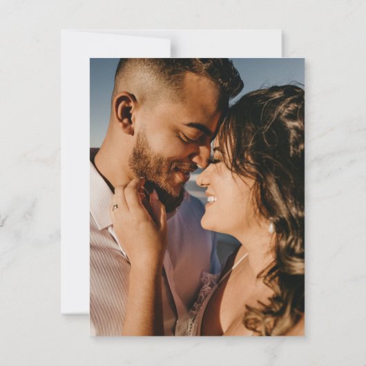 Einzigartige Zeitung Hochzeit Dankeschön Karte (Rückseite)