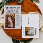 Einzigartige Zeitung Hochzeit Vielen Dank Postkart Postkarte<br><div class="desc">Extra! Extra! Teilen Sie Ihre Dankbarkeit mit dieser einzigartigen Zeitung Wedding Dankeschön Postcard. Jeder wird Liebe erhalten diesen Spaß danken Sie zur Kenntnis! Ein schönes Hochzeitsfest auf der Vorder- und Rückseite mit einer persönlichen Nachricht auf der Vorderseite! Wählen Sie "Klicken,  um weiter anzupassen",  um das Design mehr zu bearbeiten!</div>