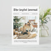 Einzigartige Zeitung Weihnachten Was für ein Jahr (Stehend Vorderseite)