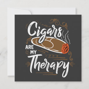 Einzigartige Zigarren sind meine Therapie Zitat