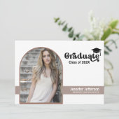 Einzigartige zweiseitige Abschluss-benutzerdefinie Feiertagskarte (Stehend Vorderseite)