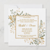 Einzigartige zweiseitige arabische und englische H Einladung (Rückseite)