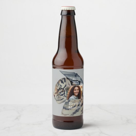 Einzigartiger Abschluss Bierflaschenetikett (Vorderseite)