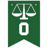 Einzigartiger Abschluss der Juristischen Fakultät Wimpelkette (Zweite Fahne)