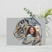 Einzigartiger Abschluss Einladung mit Foto (Stehend Vorderseite)