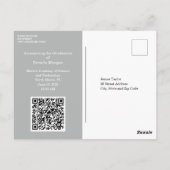 Einzigartiger Abschluss Einladung mit Foto Postkarte (Rückseite)