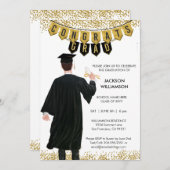 Einzigartiger Abschluss Einladung von Male Brown H (Vorne/Hinten)