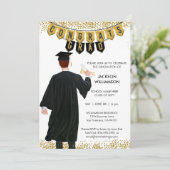 Einzigartiger Abschluss Einladung von Male Red Hai (Stehend Vorderseite)