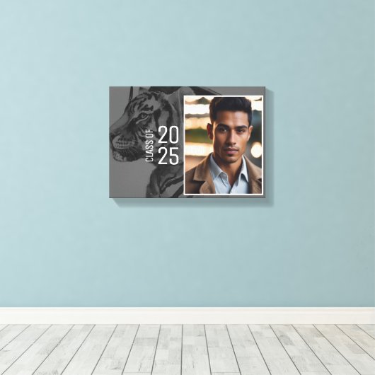 Einzigartiger Abschluss Foto Stretched Leinwand (Insitu (Holzboden))