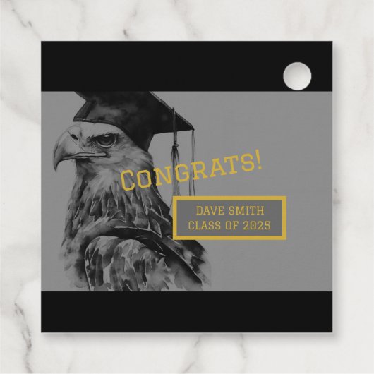 Einzigartiger Abschluss-Gefälligkeitstest | Eagle Geschenkanhänger (Rückseite)