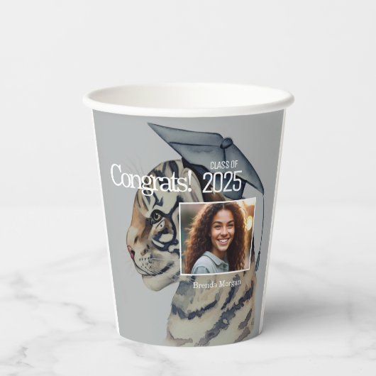 Einzigartiger Abschluss Pappbecher (Rückseite)