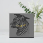Einzigartiger Abschluss Personalisiert Danke Karte (Stehend Vorderseite)