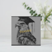 Einzigartiger Abschluss Personalisiert Danke Karte (Stehend Vorderseite)