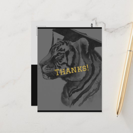 Einzigartiger Abschluss Personalisiert Vielen Dank Postkarte (Vorderseite/Rückseite Beispiel)